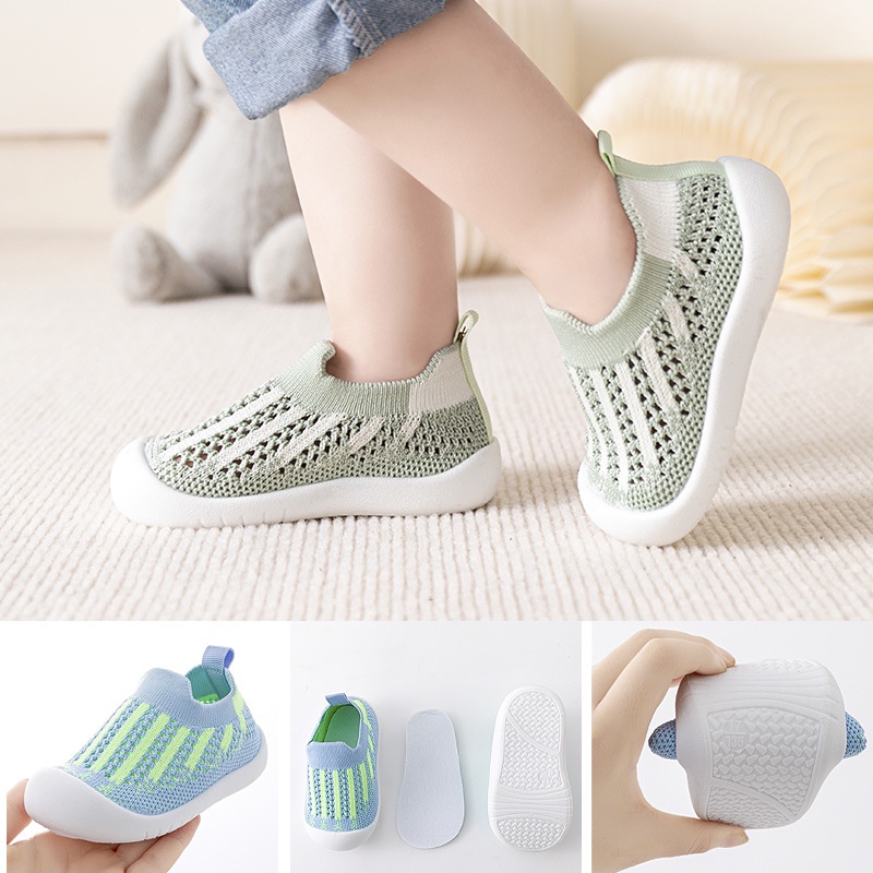 Giày Đế Mềm Chống Trượt Thoáng Khí Dành Cho Trẻ Em
