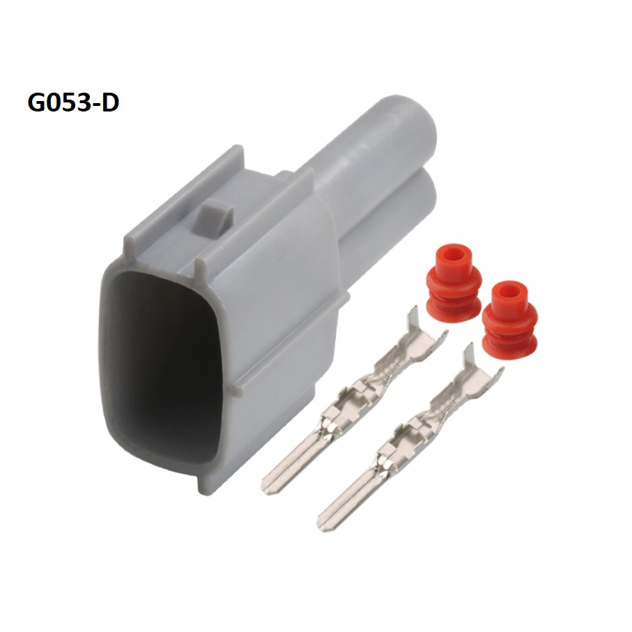 G053-Giắc cắm cảm biến xe hơi 2 lỗ màu xám