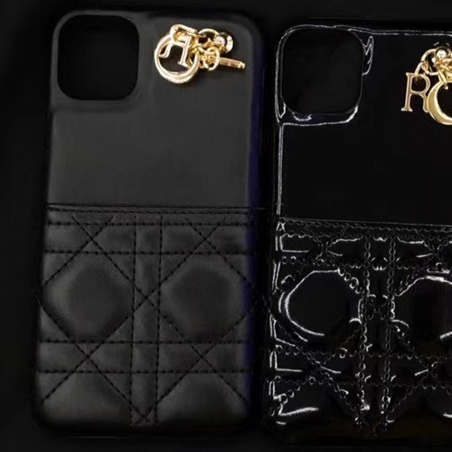 Ốp điện thoại kim loại in logo Dior sang trọng cho iPhone 11 11Promax xs xr x 8p 7p 6S