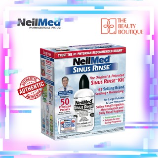 Neilmed Bộ bình rửa mũi kèm 50 gói muối