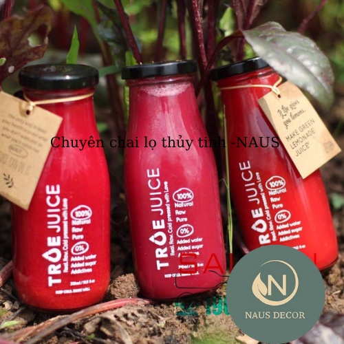 Chai thuỷ tinh nắp thiếc -200ml-250ml-300ml-500ml-1000ml | Bình  thuỷ tinh nắp thiếc-Naus