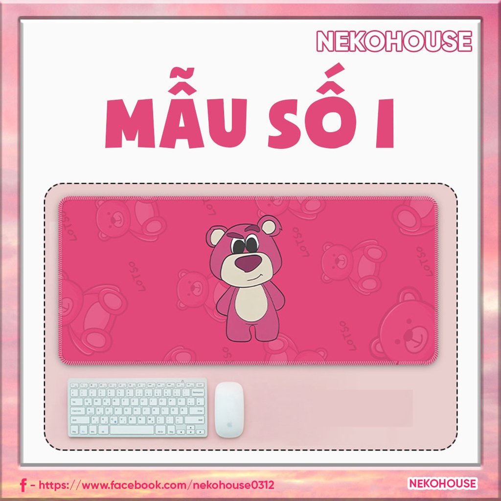 Miếng Lót Chuột Gấu Losto - Câu Chuyện Đồ Chơi màu hồng dễ thương