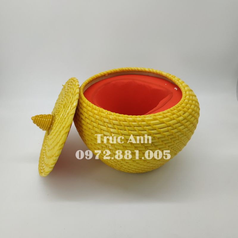Giỏ đựng tích cao cấp lõi bông giả Mây