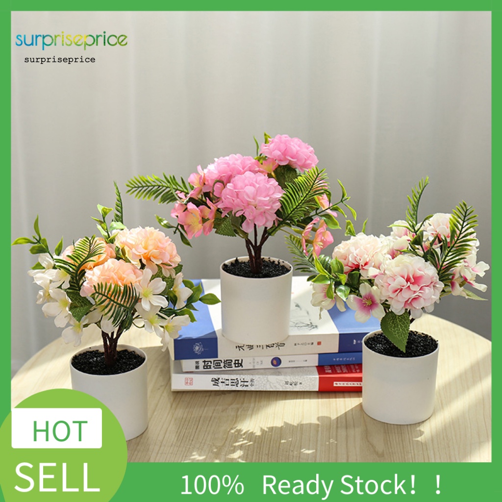 1 Bộ Chậu Hoa Bonsai Giả Dùng Trang Trí