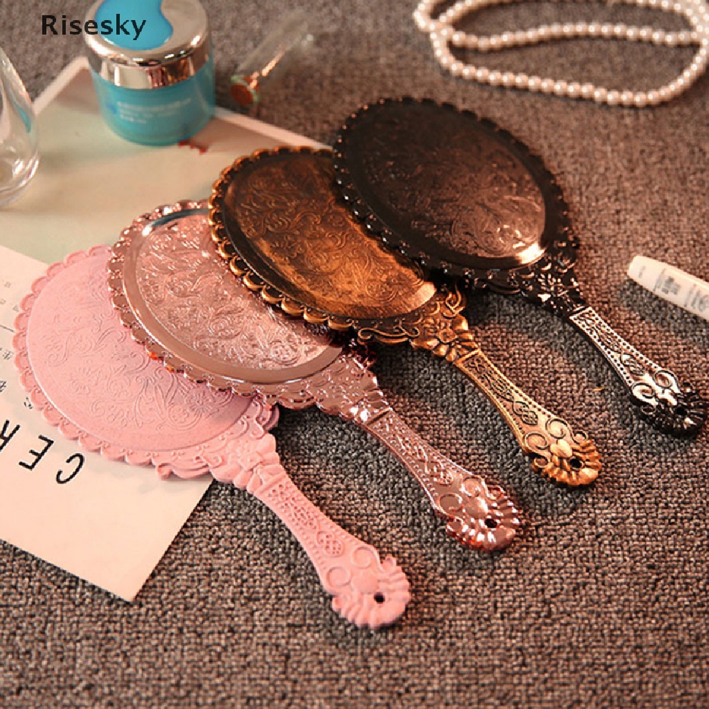 Gương trang điểm cầm tay thiết kế phong cách vintage