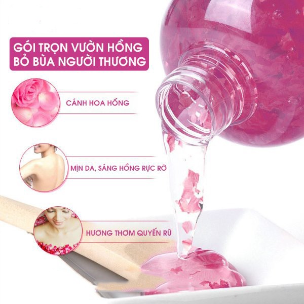 Sữa tắm cánh hoa hồng Gobo 350ml