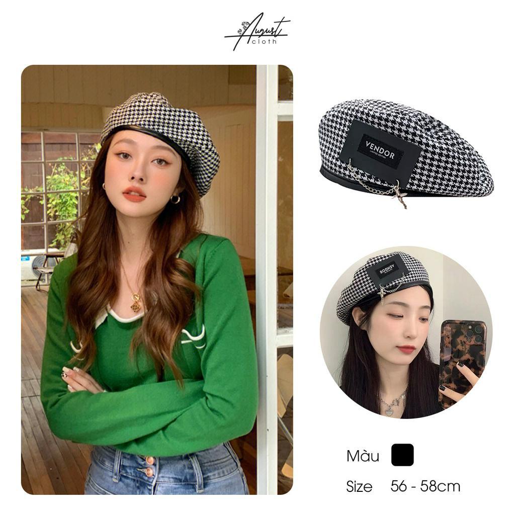 [Augustcloth] Mũ/ nón nồi denimcaro phong cách Hàn Quốc
