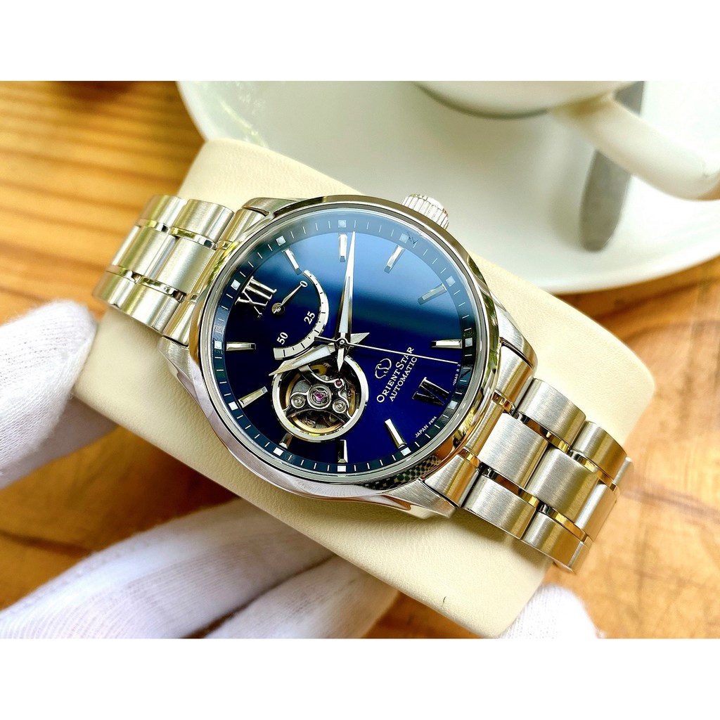 Đồng hồ nam  ORIENT Star Automatic Blue Open Heart Dial Men's Watch  RE-AT0001L00B