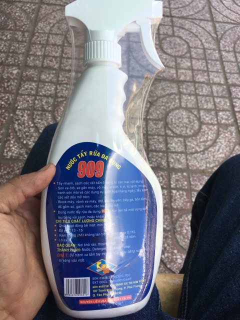 Tẩy đa năng 909 - 600ml siêu sạch RẺ VÔ ĐỊCH