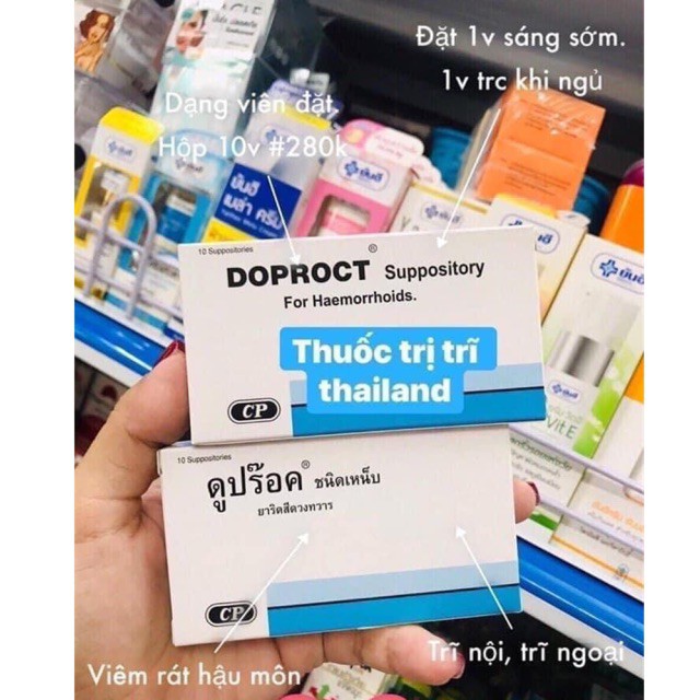 Hộp trĩ doproct thái lan