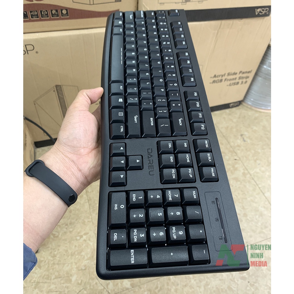 Bộ Phím Chuột Có Dây Dareu LK185 + LM103 - Hàng Chính Hãng