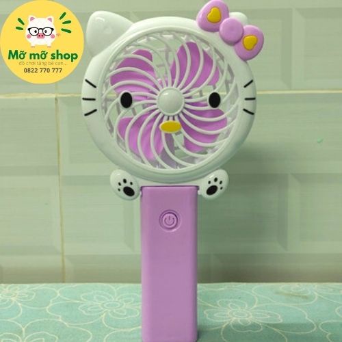 Quạt sạc cầm tay mini giá rẻ hình thú cưng dành cho bé, cho dân văn phòng siêu kute