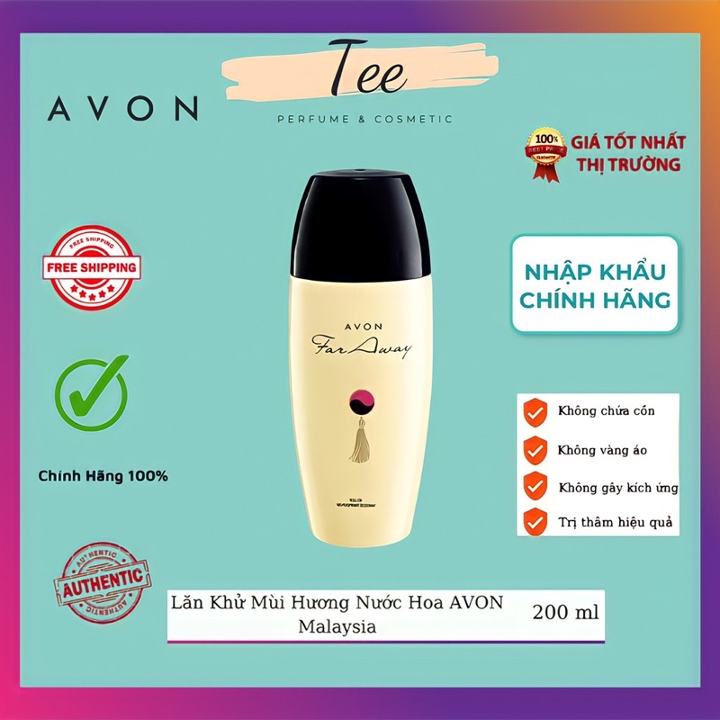 Lăn Khử Mùi Trắng Da Không Vàng Áo - Lăn Nách Hương Nước Hoa Avon Far Away Malaysia 75ml