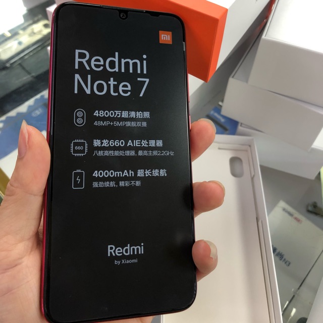 Điện thoại Xiaomi redmi note 7 4/64G nhập khẩu đầy đủ tiếng việt
