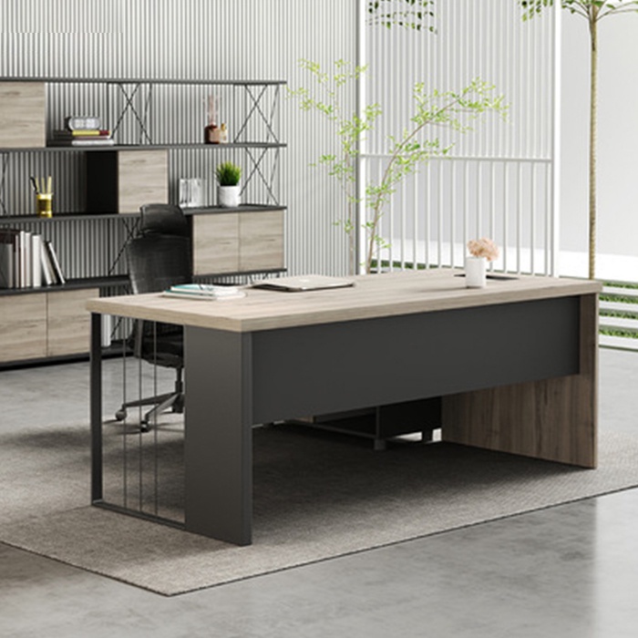 Bàn làm việc lãnh đạo hiện đại có tủ 1m6x80cm đa năng Bền Đẹp Bàn Làm Việc Sang trọng Tiện Lợi Gỗ Cao Cấp BAH061