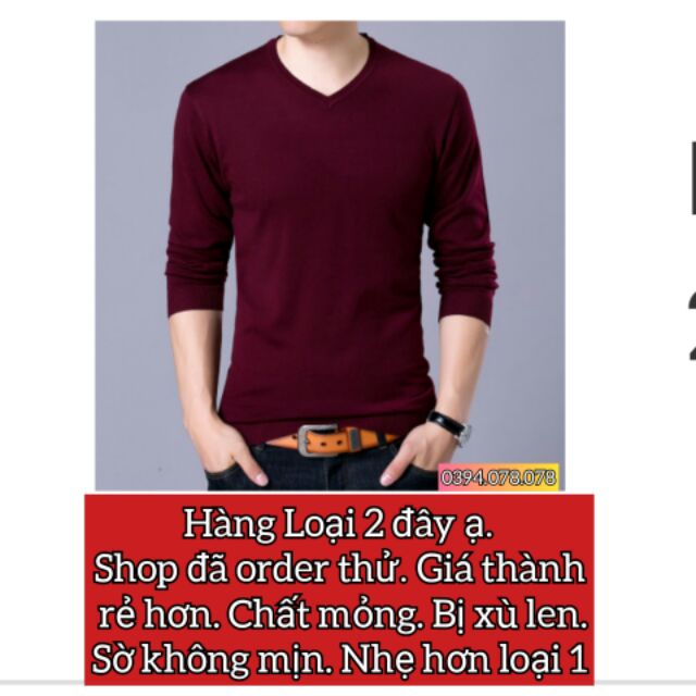 - ÁO LEN NAM CỔ TIM HÀNG QUẢNG CHÂU SIÊU ĐẸP