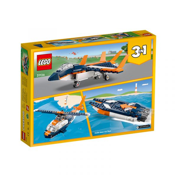 Đồ chơi LEGO CREATOR - Máy Bay Phản Lực Siêu Thanh mã 31126
