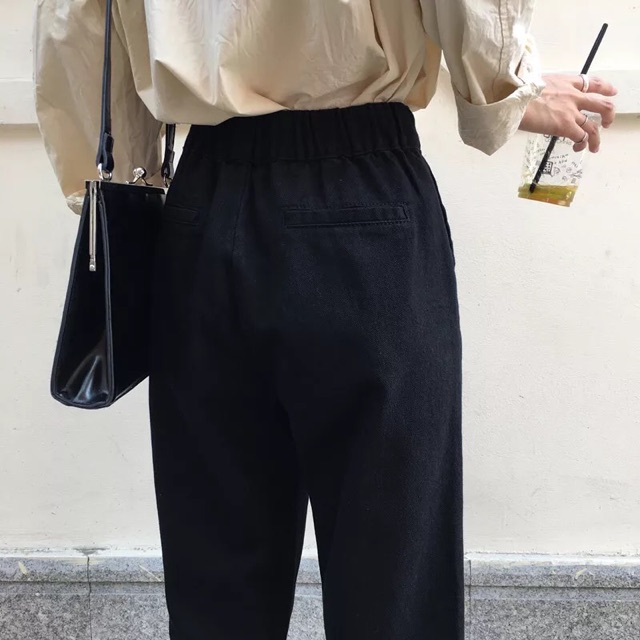 [order] quần baggy ulzzang cạp chun sau | BigBuy360 - bigbuy360.vn