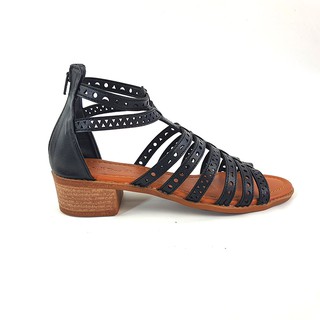 Sandal chiến binh cao gót 3cm,3p đế vuông khóa sau cá tính, cắt laze chuẩn đẹp vnxk - hano 1637