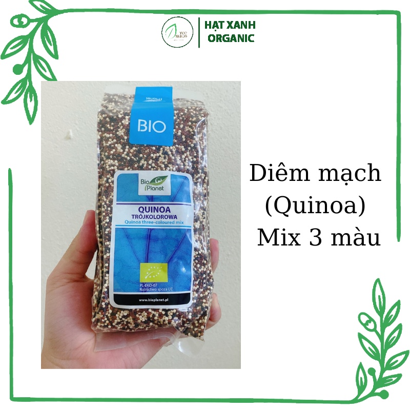 Hạt diêm mạch Quinoa hữu cơ Trắng, Mix 3 màu Bio Planet 500g