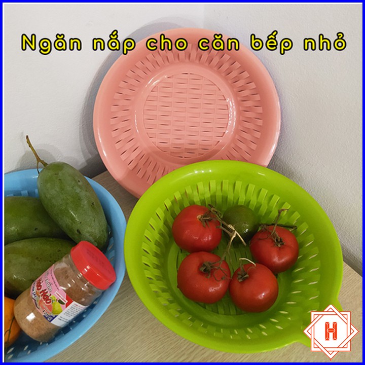 Song Long Plastic Rổ tròn đan mây tiện lợi cho gia đình { H }