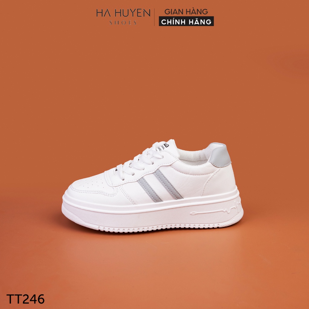 Giày thể thao nữ Hà Huyền Shoes sneaker nữ phối vạch đơn giản dễ phối đồ - TT246