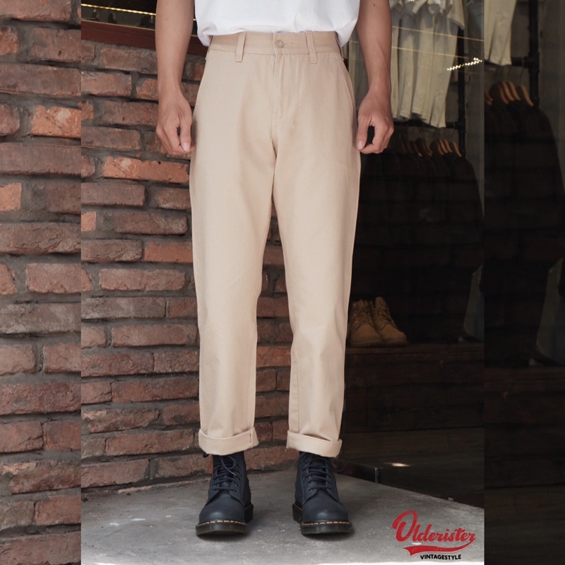 Quần Kaki trơn basic - OLDERISTER