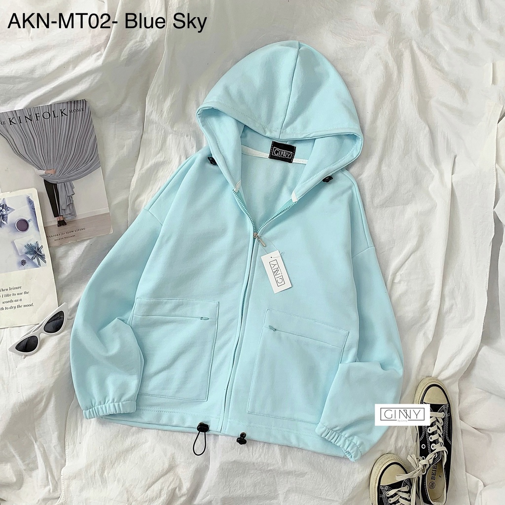 ÁO KHOÁC THUN XUẤT TÚI ZIP | Phiên Bản Chống Nắng Mới Nhất | GINNY OFFICAL