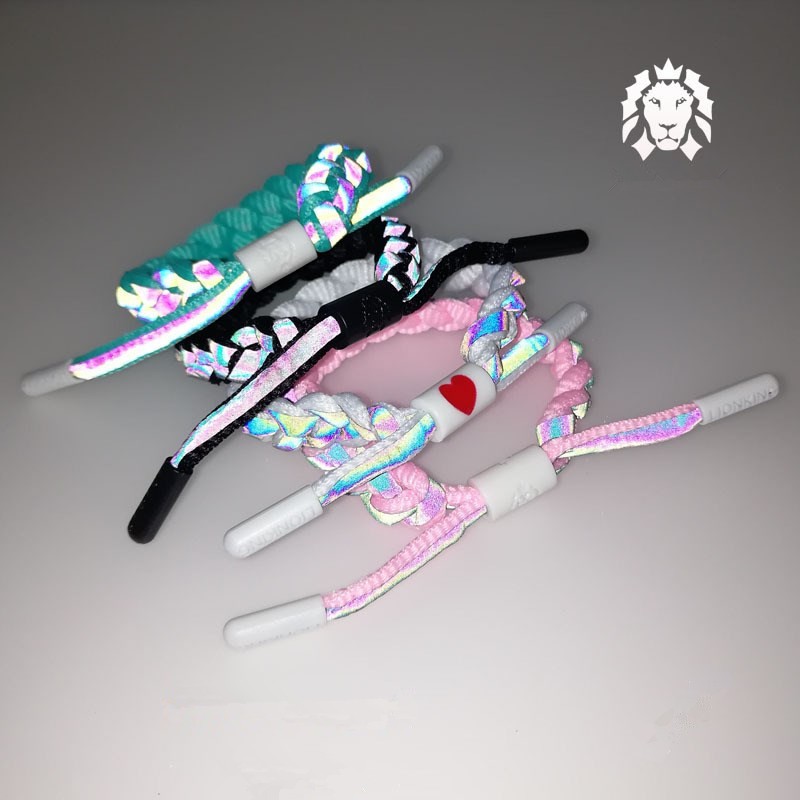 Vòng tay cặp đôi bện dây phản quang vòng tay thể thao