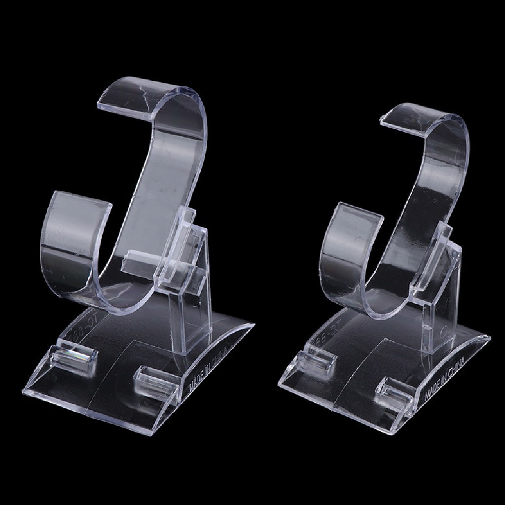 [ZVPT] 3Pcs Clear acrylic watch display holder stand rack showcase tool transparent DSF
