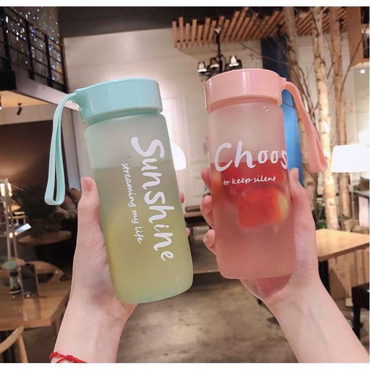 Bình Nước Nhựa Detox Sinh Viên Học Sinh Cute Dễ Thương 550ml EVEMOM STORE BN002 | BigBuy360 - bigbuy360.vn