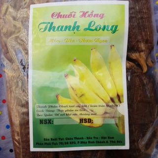 chuối ép miếng thanh long