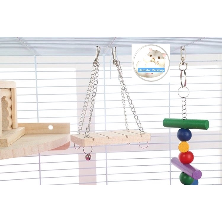 Xích đu gỗ cho Hamster,  sóc