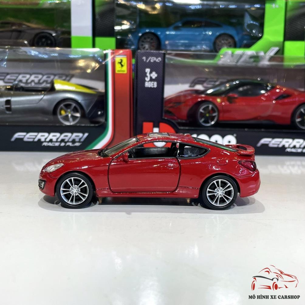 Mô hình xe ô tô Hyundai Genesis Coupe tỉ lệ 1:36 welly đỏ