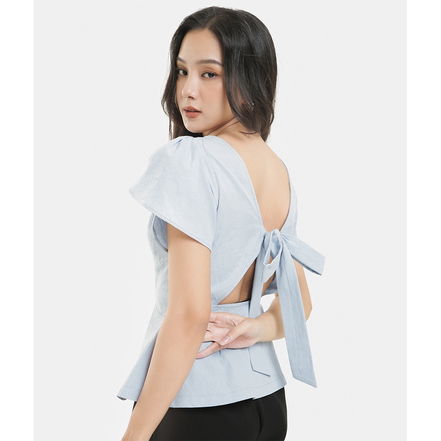 Áo ngắn tay HNOSS thiết kế tay búp HNAKI035