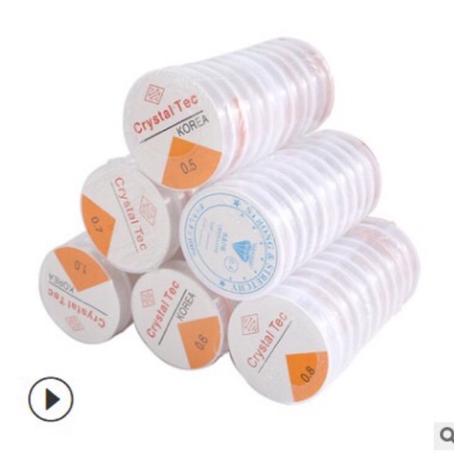 Cuận dây cước  đàn hồi co giãn hàng loại tốt làm thủ công đủ size 0.4mm-1.2mm