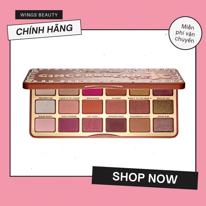 MUA 1 TẶNG 1 - Bảng mắt TOO FACED Gingerbread Eye Shadow Palette