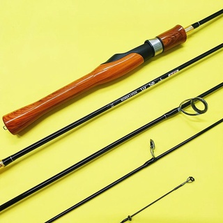 cần câu cá cần lure cán gỗ siêu nhẹ 1m8