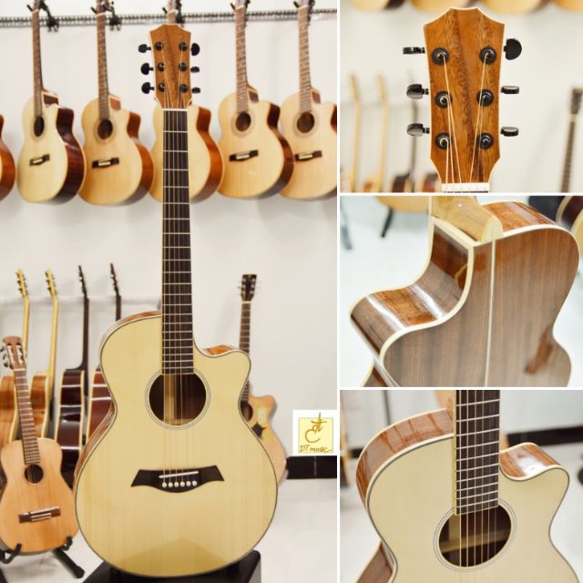 Đàn Guitar Acoustic | Gỗ Mahogany (Bắc Phi) | DT-A25c3 | Tặng kèm bao da và phụ kiện