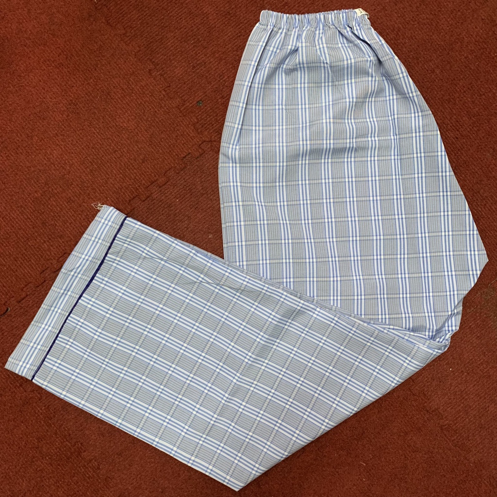 Bộ pijama, bộ ngủ ông già, nam trung niên kẻ (cộc tay và dài tay) hàng Loại 1