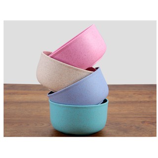 Bộ 4 Bát Ăn Cơm Cao Cấp Lúa Mạch Chịu Nhiệt Kháng Khuẩn Nhiều Màu