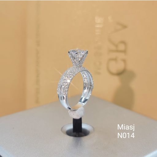 Nhẫn nữ bạc Ý S925 MiASJ N014 đá CZ nhân tạo cao cấp sang trọng