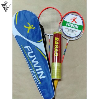 Combo 2 cây vợt cầu lông Fuwin 6802 - 9588 - tặng ngay 1 hộp cầu lông 3 sao 10 quả