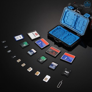 PULUZ  Waterproof Memory Card Reader Storage Box  for USB SD CF TF Reader SIM Cards Protector Case Holder for Tablet Com