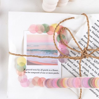 Cuộn sticker đánh dấu chấm tròn trang trí đa dụng (100 chấm/cuộn)