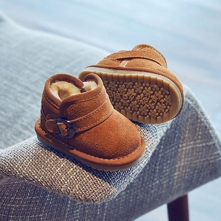 Giày Bốt Cotton Cổ Ngắn Siêu Bền Thoáng Khí Chống Trượt Thời Trang Mùa Đông Cho Bé Trai Và Gái