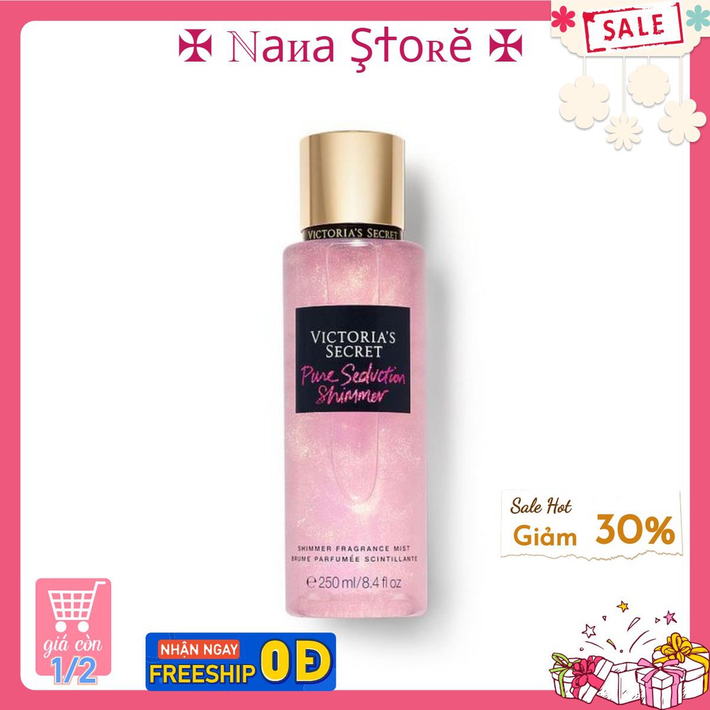 [NANASTORE] Xịt Thơm Body Victoria’s Secret Pure Seduction Shimmer