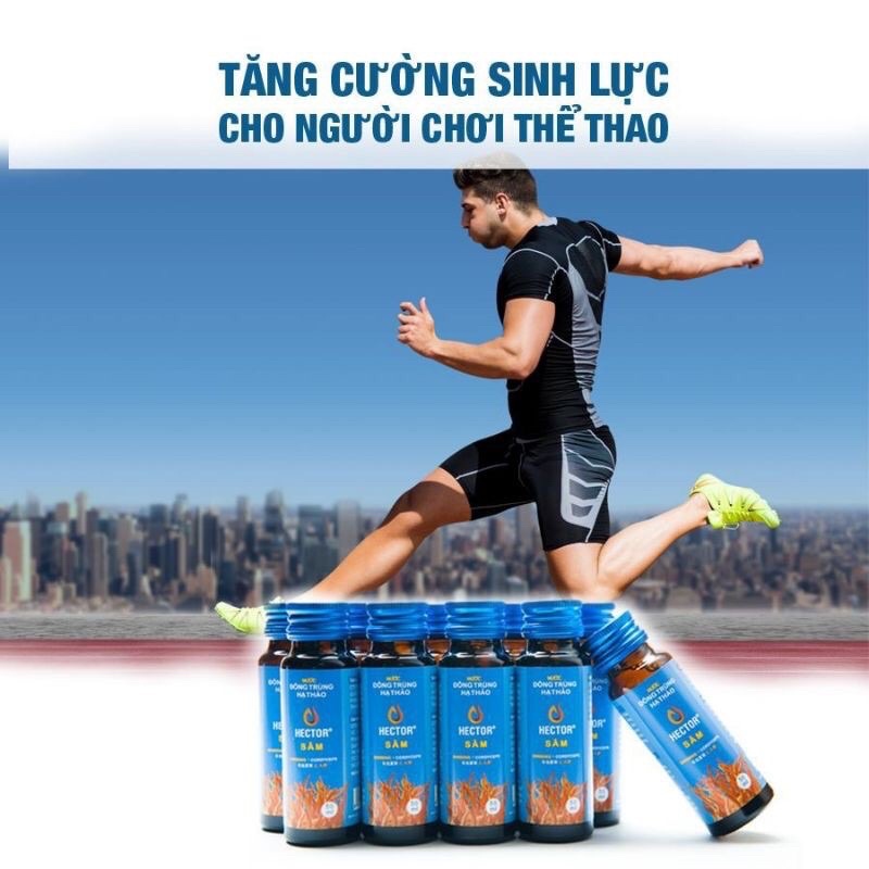 Nước Đông Trùng Hạ Thảo Sâm Hec.tor Hộp 10 Chai