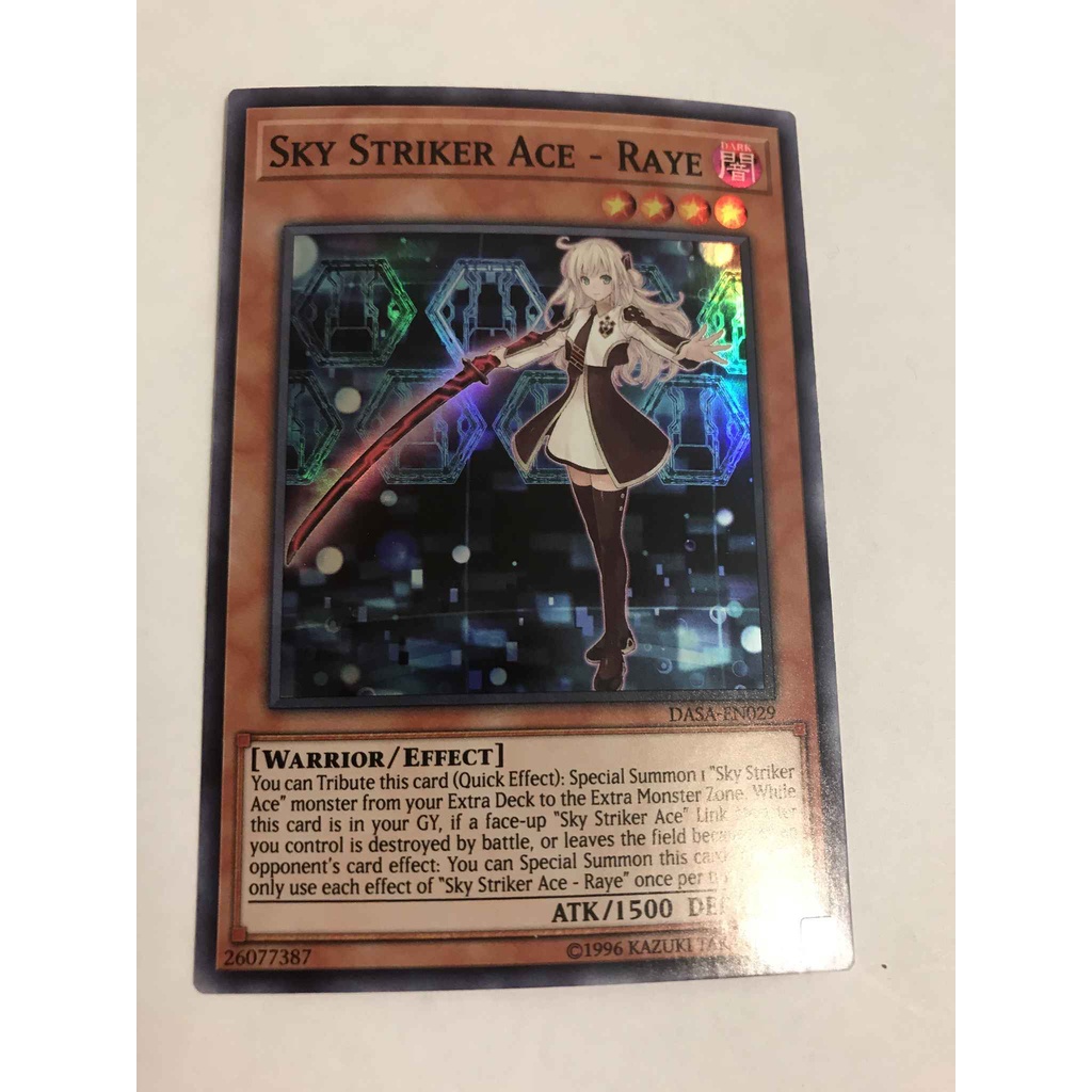 Thẻ bài YUGIOH - Sky Striker Ace - Raye - DASA-EN029 - Super Rare 1st Edition - Effect Monster