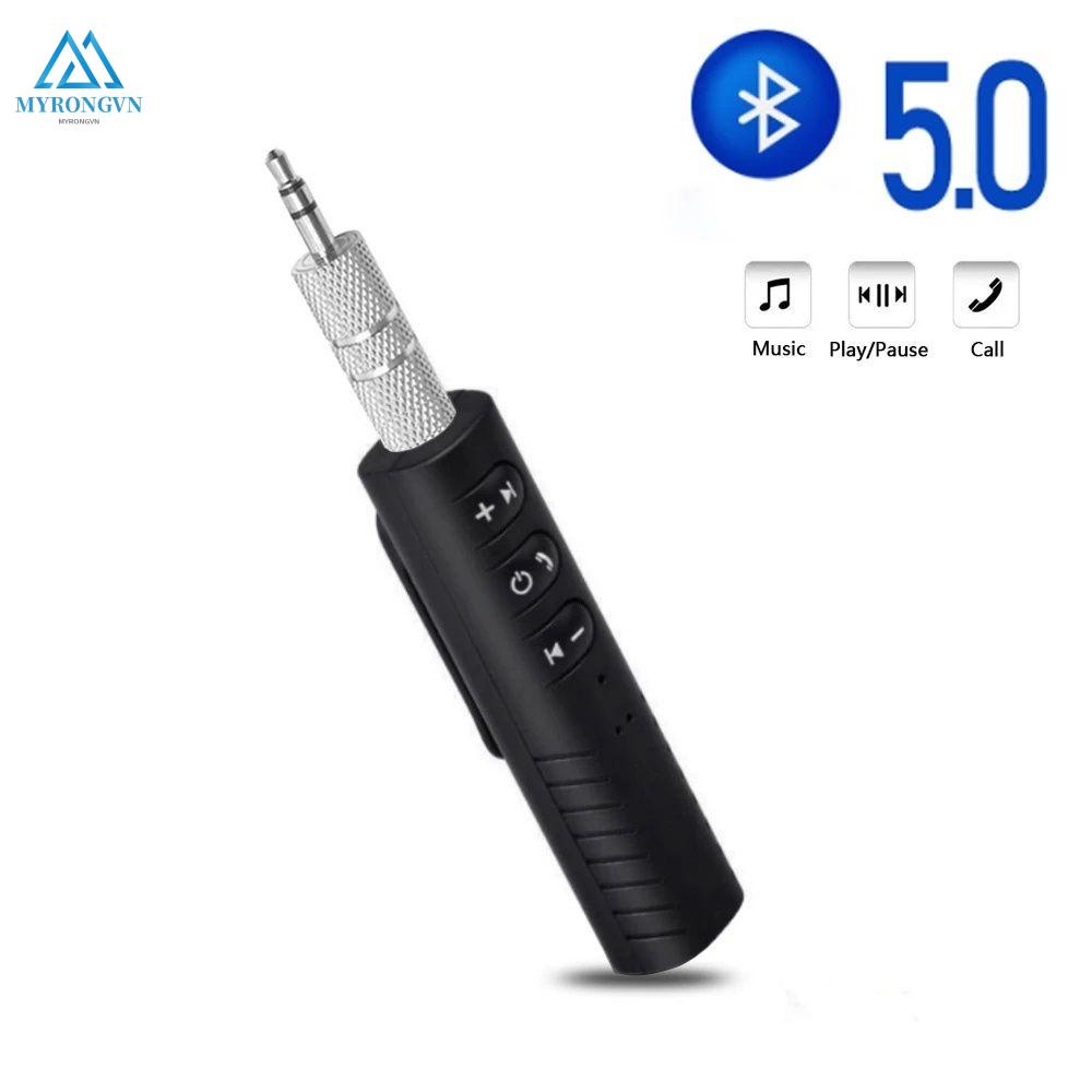 Thiết Bị Truyền Nhận Tín Hiệu Bluetooth 5.0 A2Dp Không Dây Có Giắc Cắm Aux 3.5mm Cho Xe Hơi